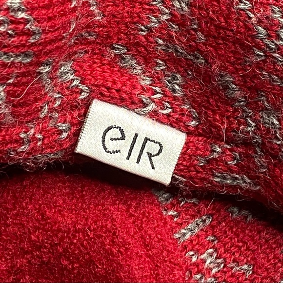 EIR MEN’S 100% Wool Pullover Windbreak Quarter Zip Sweater M - Picture 7 of 10